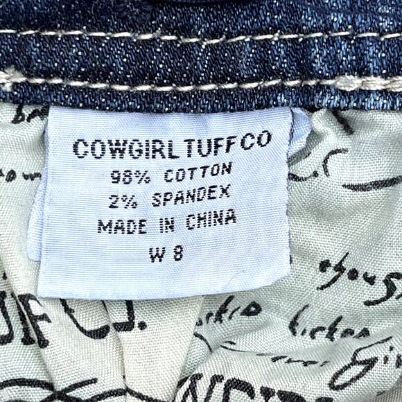 Kids Denim Jeans with Red Floral Embroidery - Picture 12 of 13